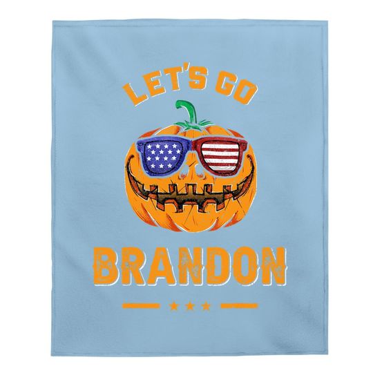 Let's Go Brandon Halloween Baby Blanket