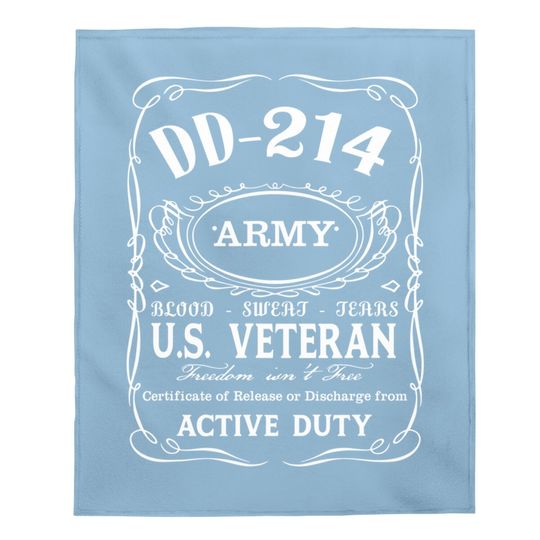 Army Veteran Dd-214 Baby Blanket