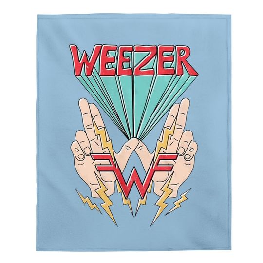 Weezer W Hand Logo Baby Blanket