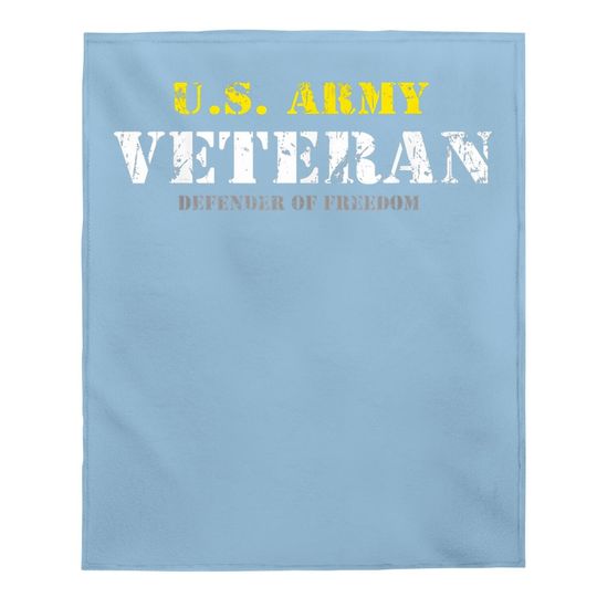 U.s. Army Proud Army Veteran Vintage Gift Baby Blanket