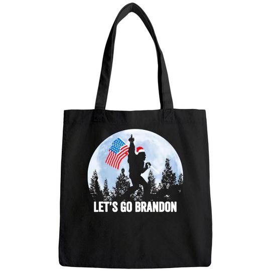 Let’s Go Brandon Christmas Bigfoot Believe Bags