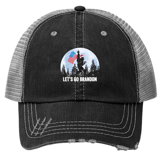 Let’s Go Brandon Christmas Bigfoot Believe Trucker Hats