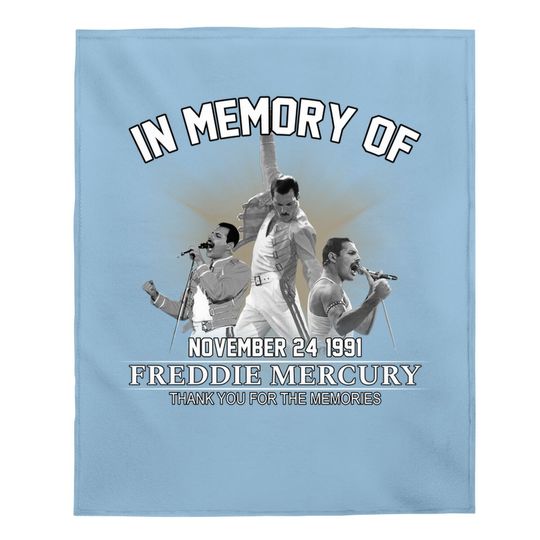In Memory Of Freddie Mercury Baby Blanket