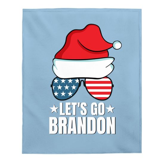 Let's Go Brandon Christmas Funny Baby Blanket
