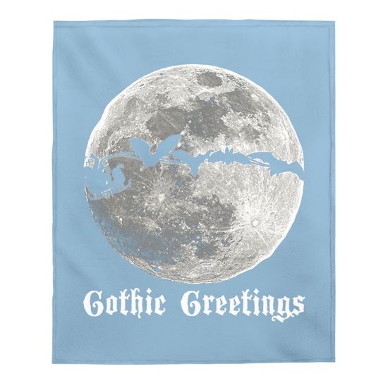 Gothic Christmas Baby Blanket
