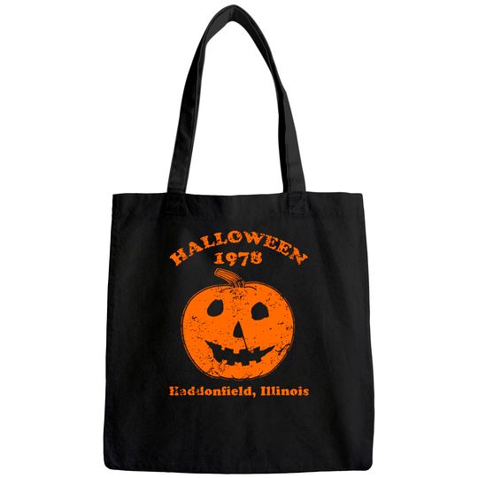 Halloween 1978 holiday spooky gift myers pumpkin haddonfield Tote Bag