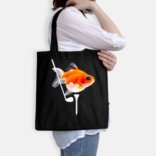 Funny Pearlscale Goldfish Tote Bag