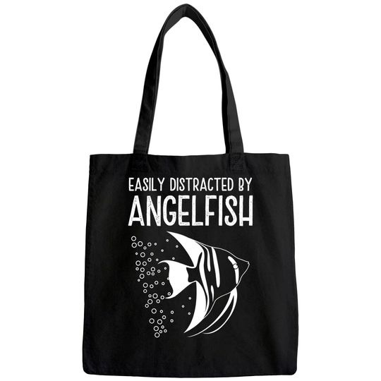 Vintage Angelfish Quotes For Fish Keepers Tote Bag