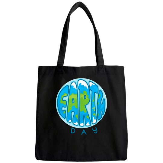 Retro Happy Earth Day, Environment, Saving the Planet Tote Bag
