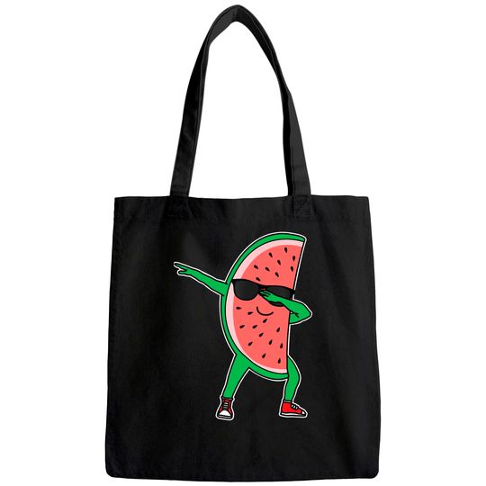 Dabbing Watermelon Kawaii Dab Summer Fruit Melon Tote Bag