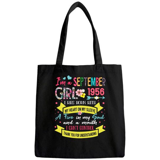 Awesome Since 1956 65th Birthday I'm A September Girl Tote Bag