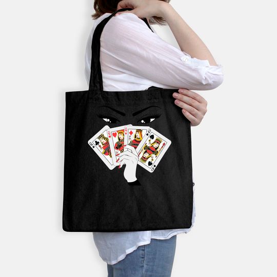 Womens All Queens Playing Her Hand Tote Bag