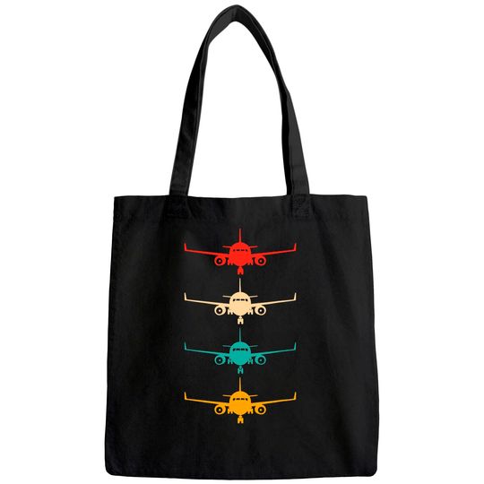 Aviation Airplane Flying Airline Funny Vintage Pilot Tote Bag