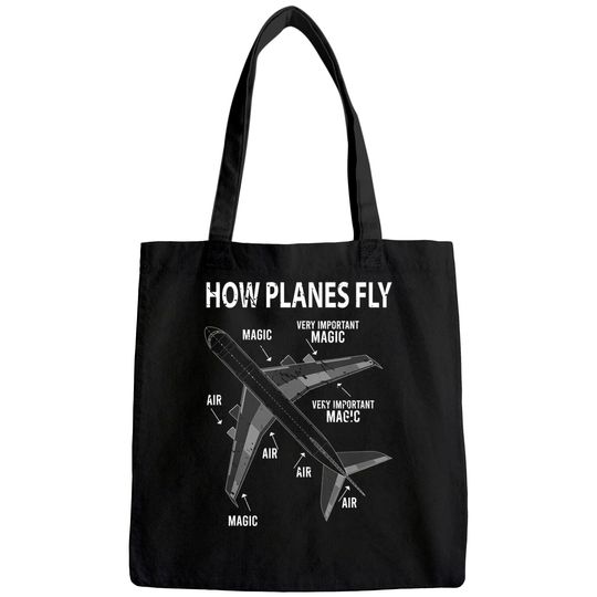 Funny Aviation Airplane Gift Pilot Tote Bag