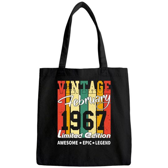 Vintage Limited Edition Birthday Decoration February 1967 Tote Bag