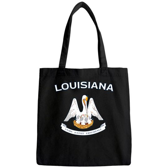 State Of Louisiana Flag Pelican La New Orleans Baton Rouge Tote Bag