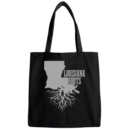 Louisiana Roots Vintage USA Patriotic Pride State Tote Bag