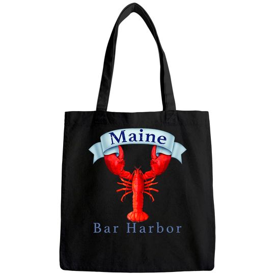 Maine State Bar Harbor Lobster Tote Bag