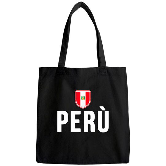 Peru Flag Souvenir Tote Bag