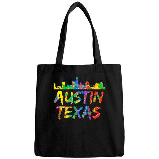 Austin Texas Skyline Tote Bag