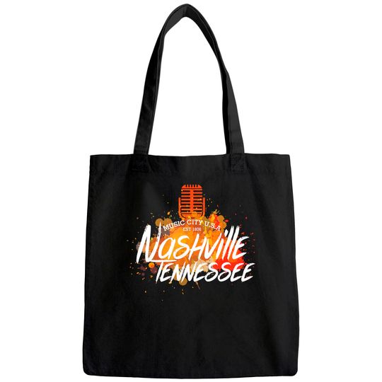 Nashville Country Music City Tote Bag