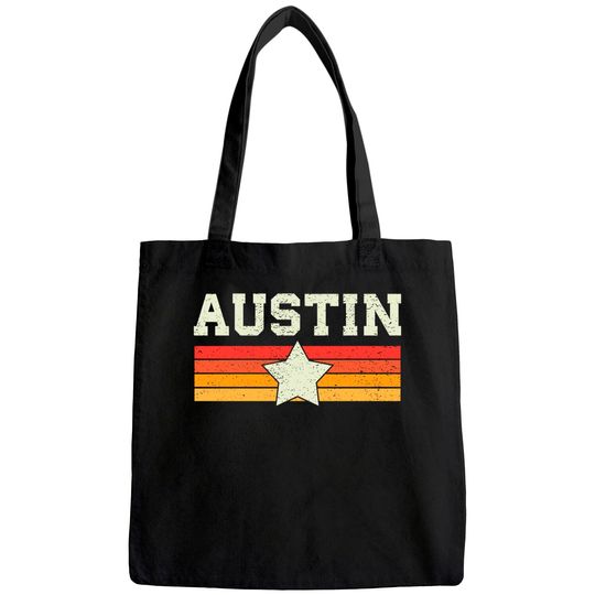 Austin Texas Retro Vintage Tote Bag
