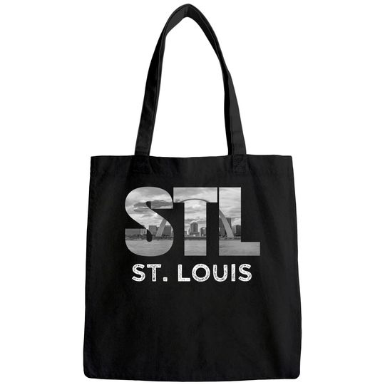 Downtown St Louis Missouri Skyline Art Gateway Arch Tote Bag