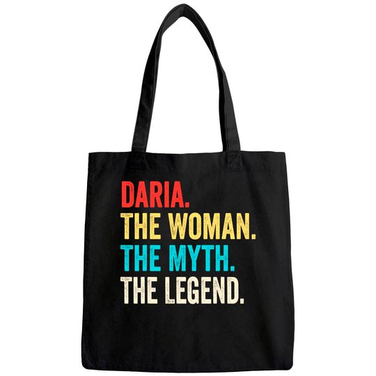 Name Daria The Woman The Myth And The Legend Tote Bag