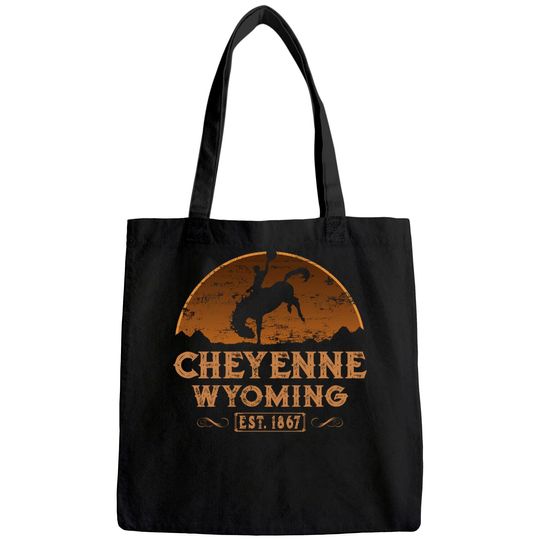 Cheyenne Wyoming Rodeo Cowboy Tote Bag