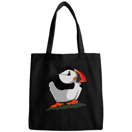 Puffin Baby for Puffin Seabirds Lovers Tote Bag