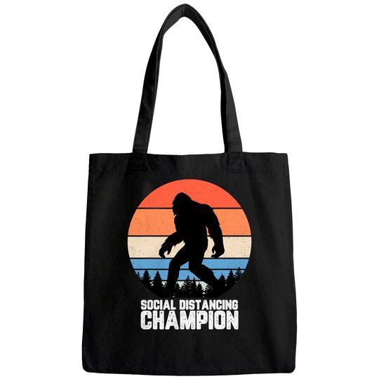 Bigfoot Social Distancing Champ Tote Bag