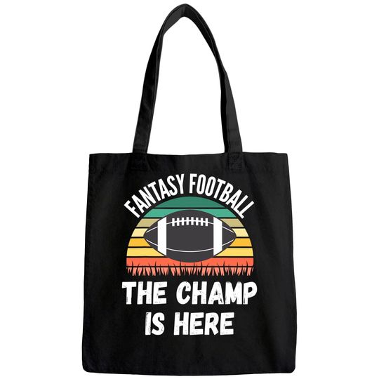 Football Draft Day, The Champ Is Here Tote Bag