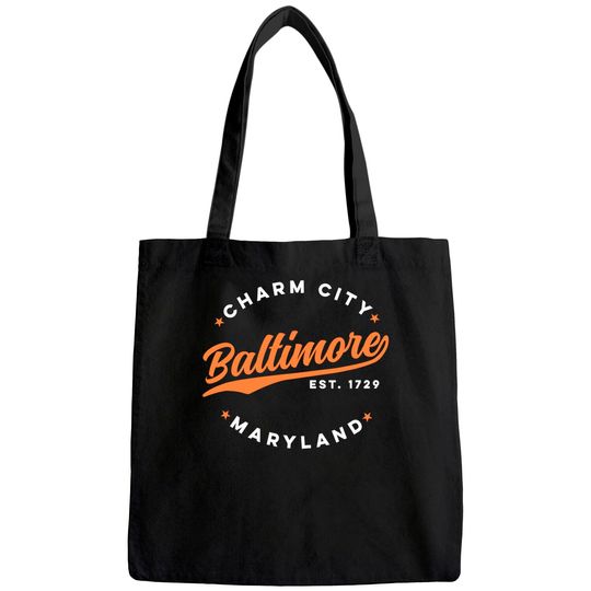 Vintage Baltimore Charm City Maryland Tote Bag