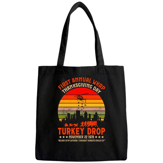 First Annual WKRP Thanksgiving Day Turkey Drop Tote Bag