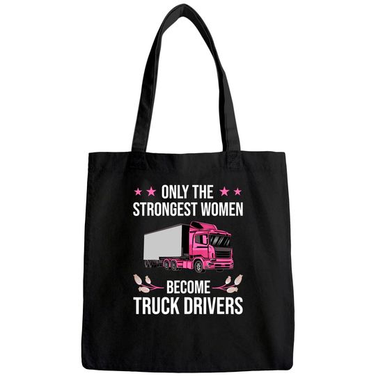 Female Truck Driver Design Tote Bag
