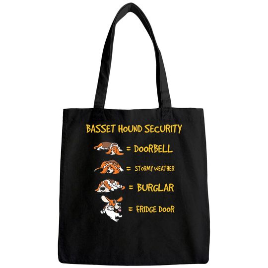 Basset Hound Security Tote Bag