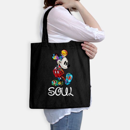 Matching Couple Disney Soul Mate Mickey Mouse Tote Bag
