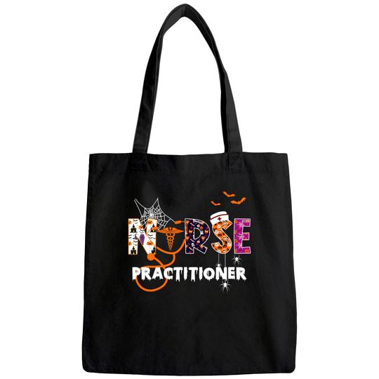 Nurse Practitioner Halloween Future Nurse Spooky Season Tote Bag