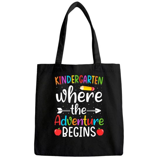 Kindergarten Where The Adventure Begins Tote Bag Kinder Teacher Tote Bag