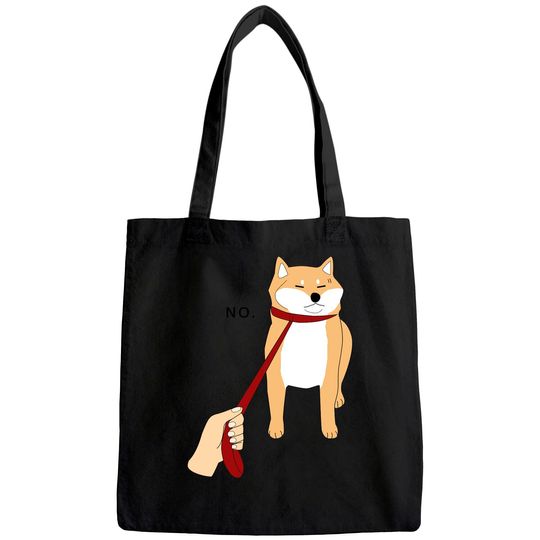Shiba Inu Nope Doge Meme Tote Bag