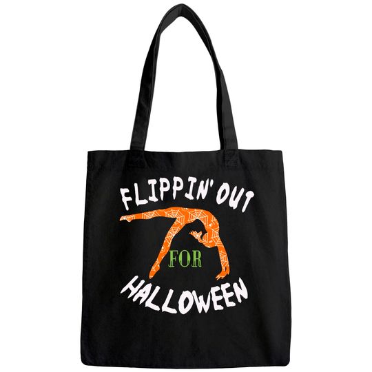 Girls Flipping out For Halloween Gymnastics Tote Bag