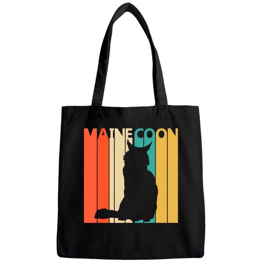 Vintage Maine Coon Cat Tote Bag