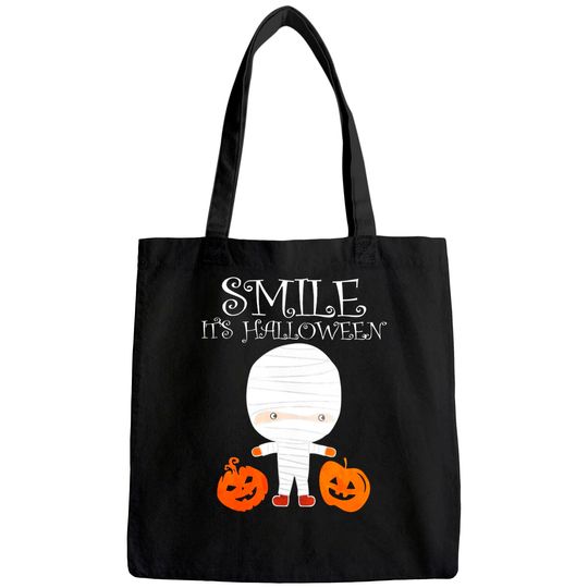 Smile It Is Halloween Tote Bag