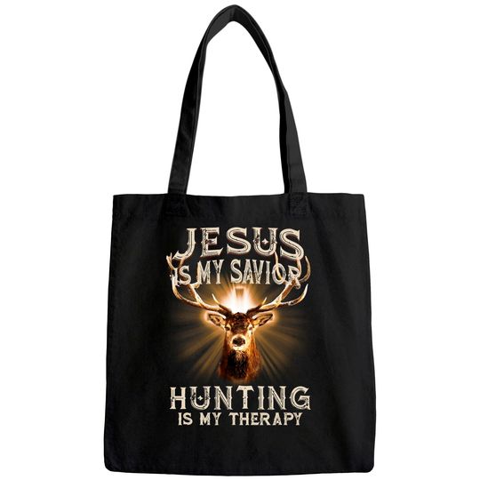 Jesus Is My Savior Riding Is My Therafy Motorcycle Engine Tote Bag