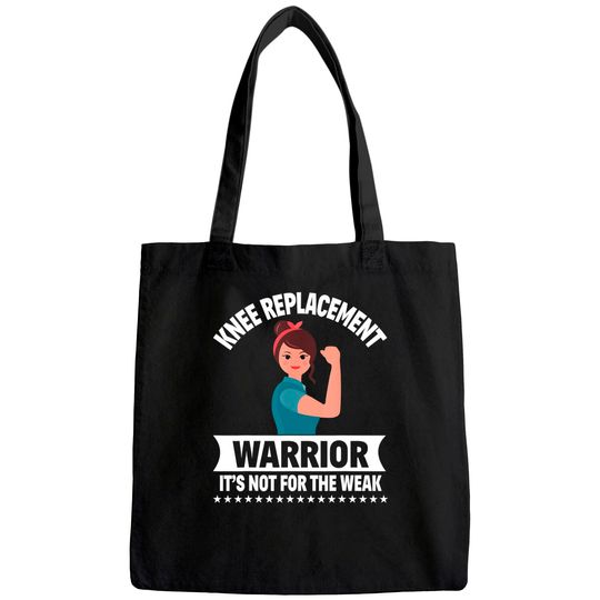 Knee Replacement Warrior Knee Surgery Recovery Get Well Gift Tote Bag