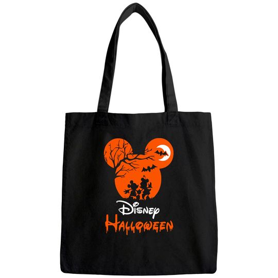 Disney Halloween Couple Mickey Minnie Tote Bag