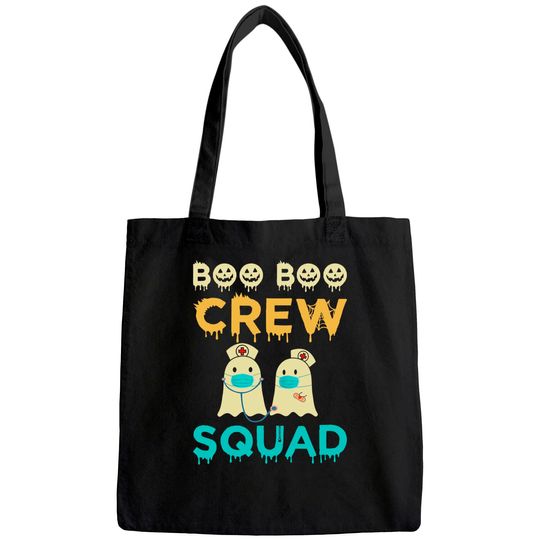 Boo Boo Crew Squad Nurse Halloween Nurses RN Ghost Tote Bag