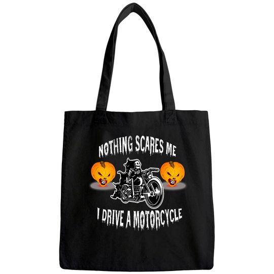 Nothing scares me I drive a motorcycle,pumpkin motorcycle for Halloween