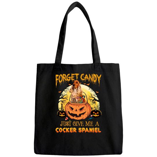 Candy Pumpkin Cocker Spaniel Tote Bag