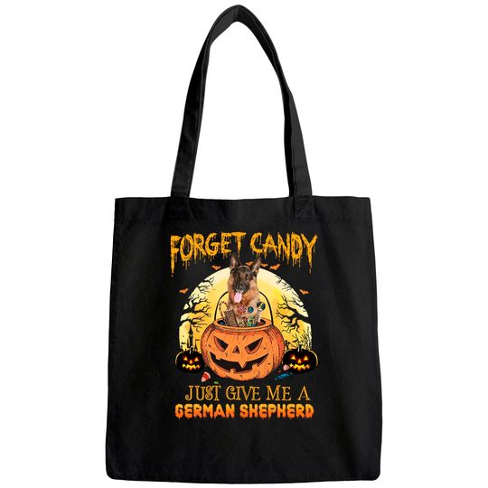 Candy Pumpkin German Shepherd Tote Bag
